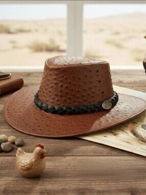 Genuine Jacaru Australia Ostrich cowboy Hat women Western(Exclusive Opportunity)